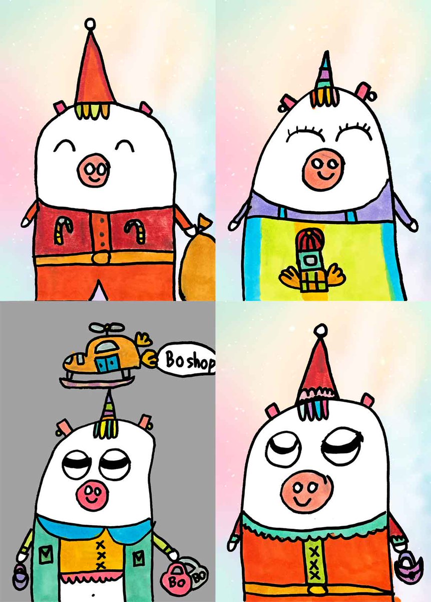 Meefun_Art's tweet photo. ✨✨NEW DROP ✨✨
🌈🦄🐽Moonicorn Family 🐽🦄🌈on Polygon.
.
Welcome our new members Moonicorn No.23-26 ❤️
.
Adopt your Moonicorn 👉https://t.co/HgSXEgcFL3
.
#nft #nftdrop #nftcommunity #nftthai #nftthaicommunity #moonicorn #nftcreator #nftcollectors https://t.co/fRAfk0wBFP