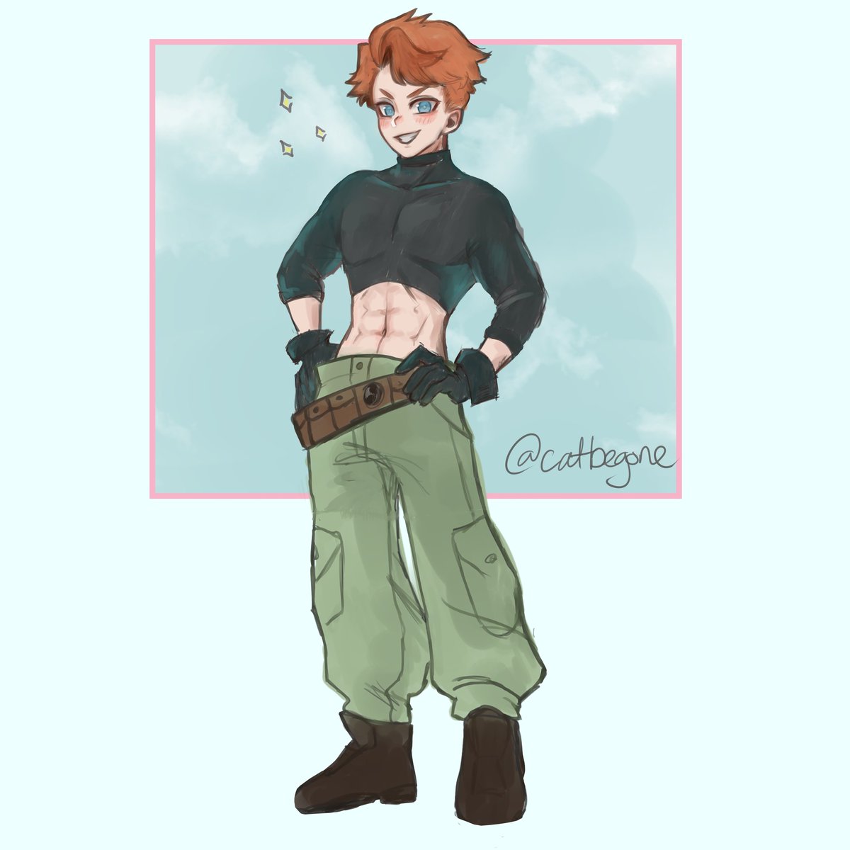 catbegone's tweet photo. Woody as Kim possible?? #Minecraftfanart #twitchstreamer #AnimeArt #FANART https://t.co/FpsJXSmm62