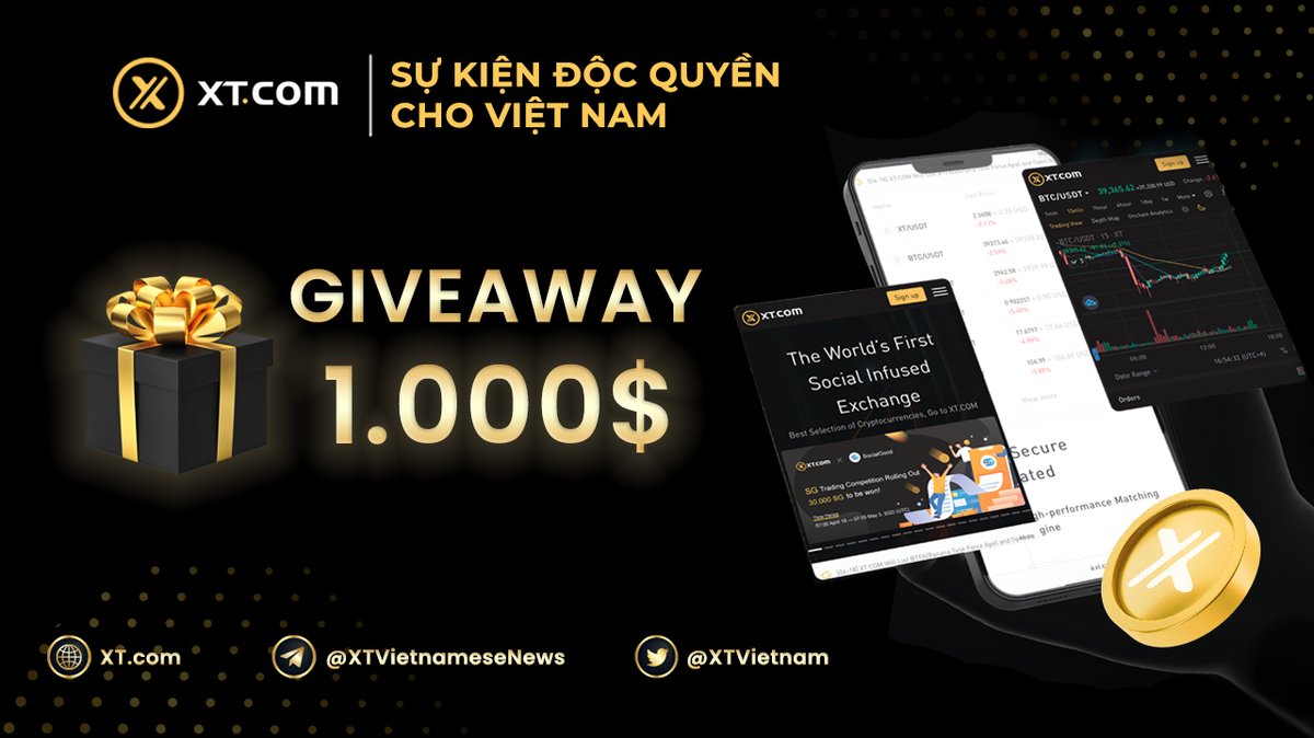 XTVietnam's tweet photo. 🎁 1000$ GIVEAWAY XT VIỆT NAM 

Sự kiện đặc biệt dành cho cộng đồng XT Việt Nam. Hoàn thành nhiệm vụ 3 bước vô cùng đơn giản!

🛎 Tham gia tại: https://t.co/hkKkXBhxx4

⏰ Thời gian: 22/06/2022 - 02/07/2022

Chi tiết: https://t.co/bSzdJz3keT https://t.co/BDiBjmz5Xh