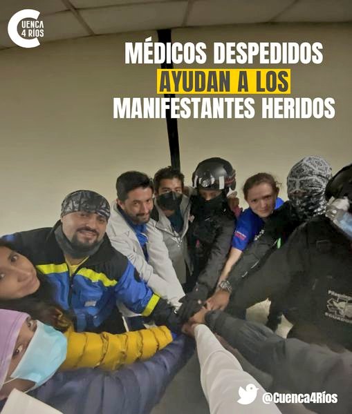 IndignadosEcu's tweet photo. #ParoNacionalEc2022 
Somos pueblo digno y solidario. https://t.co/v0nx9c3Bw2