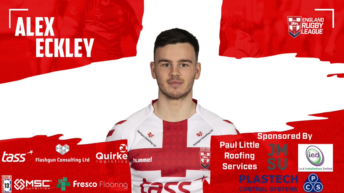 #12 Alex Eckley <a href="/alexeckley1/">AlexEckley</a>
 
🏫School: <a href="/Rainford_High/">RainfordHighOfficial</a> / <a href="/RainfordPE/">Rainford PE</a>

🏉Community Club: <a href="/PilksRecsARLFC/">Pilkington Recs</a>
 
🏉Professional Club: <a href="/NWCrusaders/">North Wales Crusaders</a>
 
🧑‍🎓University: @LJMURugbyLeague <a href="/TeamLJMU/">Team LJMU</a>

#EnglandUnisRL