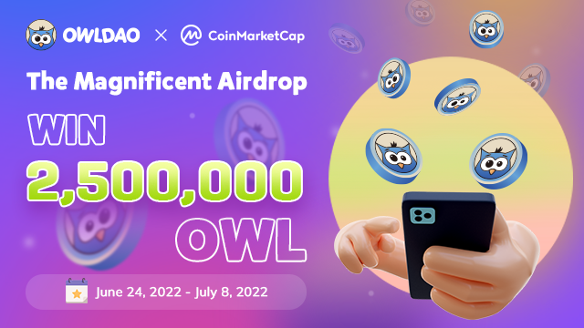OWLDAO (@owldaoio) on Twitter photo 🚀'The OwlDAO X CoinMarketCap Magnificent Airdrop'😍
💸Grab 2,500,000 FREE $OWL!
#OwlDAO is the Top 1 Casino Solution Provider for Web 3.0. Owl.games is #OwlDAO's signature casino, licensed in Curacao.
Join #Airdrop on <a href="/CoinMarketCap/">CoinMarketCap</a>
👉coinmarketcap.com/currencies/owl… 🚀'The OwlDAO X CoinMarketCap Magnificent Airdrop'😍
💸Grab 2,500,000 FREE $OWL!
#OwlDAO is the Top 1 Casino Solution Provider for Web 3.0. Owl.games is #OwlDAO's signature casino, licensed in Curacao.
Join #Airdrop on <a href="/CoinMarketCap/">CoinMarketCap</a>
👉coinmarketcap.com/currencies/owl…