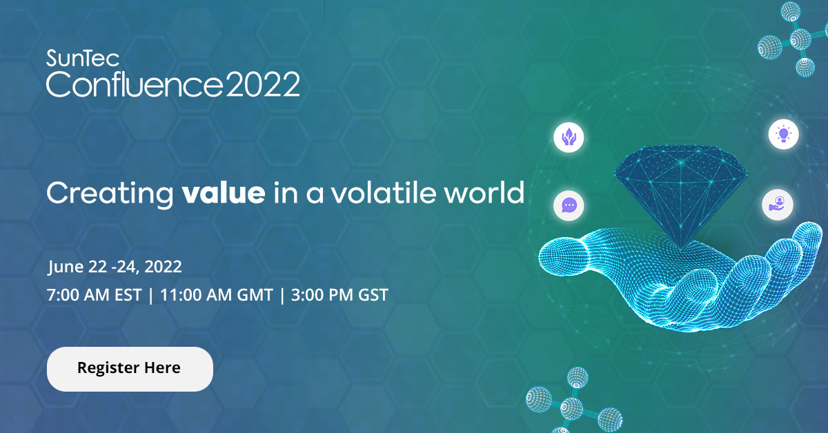 SunTecGroup's tweet photo. The virtual stage is ready, and we’re all geared up for #SunTecConfluence 2022. Join us today at 7:00 AM EST for discussions that will shape the #future - https://t.co/ca3JhP04PJ
#strategy #technology #banking #pricing #valuecreation #customercentric #cloud #data #sustainability https://t.co/1UMRlLoaYb