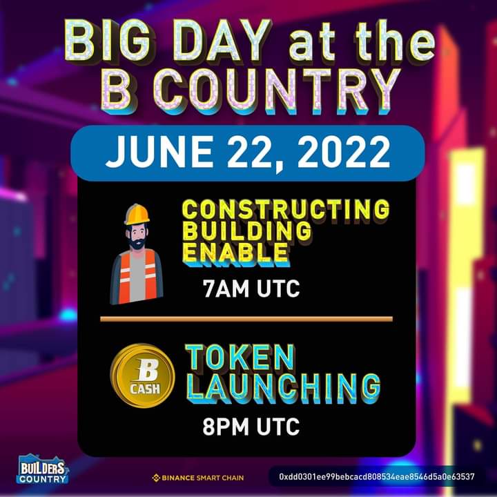Builders Country: Start building your FLATS TODAY and PUBLIC TOKEN SALE LAUNCH TODAY! #builderscountry #Build2Earn #build2earn #howtoearnmoneyonline #howtoearn #howtoearnmoney #howtoearnonline #howtoearnmoneyfast #howtoearnextramoney #howtoearnmoneyathome