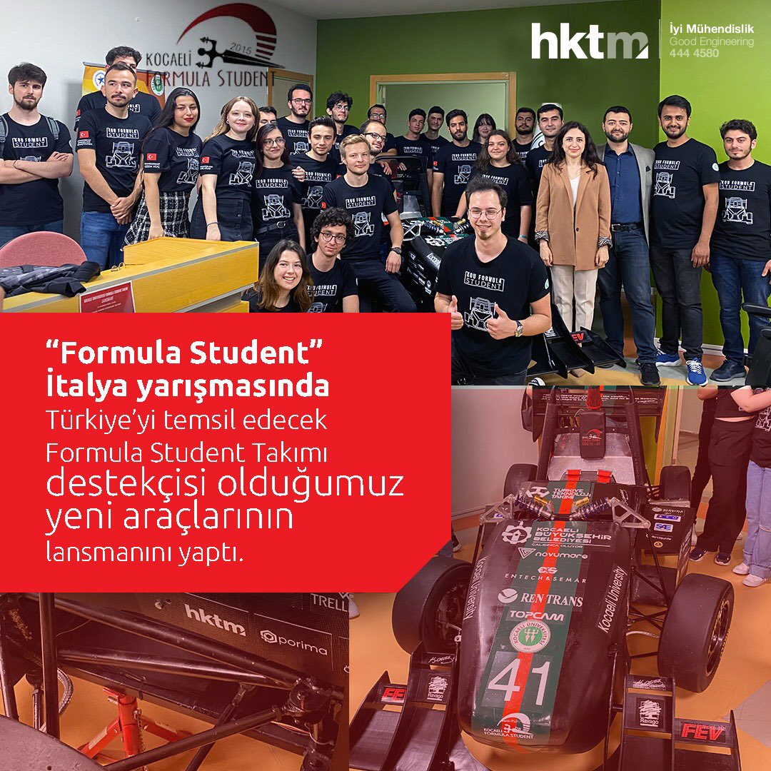 hktm1998's tweet photo. 📣İtalya'da düzenlenen Formula Student yarışmasında Türkiye’yi temsil edecek olan Kocaeli Üniversitesi Makine Mühendisliği Kulübü Formula Student takımı, HKTM'nin de destekçisi olduğu yeni Formula Student araçlarının lansmanını yaptı.
#KouFormula #Hktm https://t.co/0TotVnwnZR