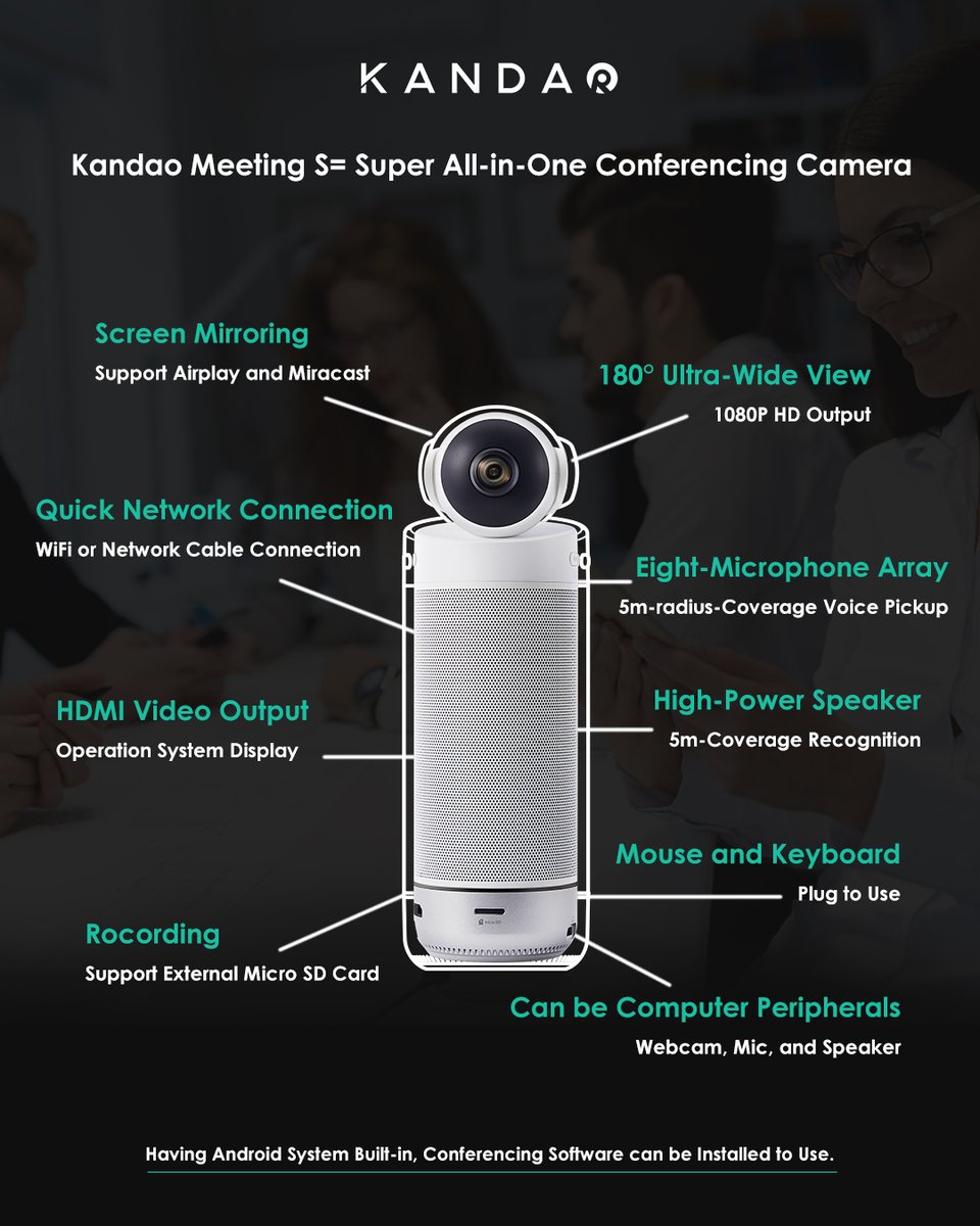 KandaoVR's tweet image. NEW UPGRADE!!!🤩🥳
Kandao Meeting S= Super All-in-One Conferencing Camera
Learn more: facebook.com/KandaoMeeting
#KandaoMeetingS  #kandaomeetingseries