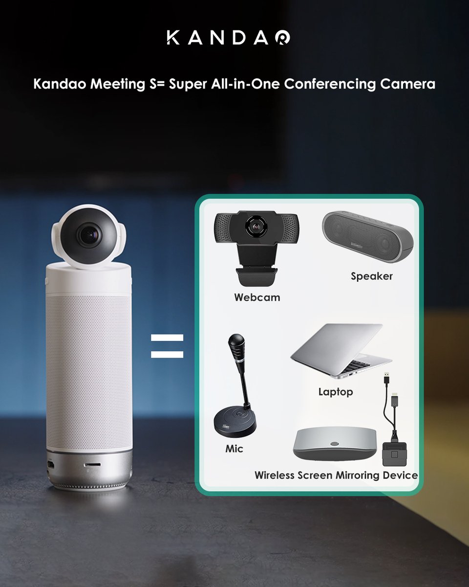 KandaoVR's tweet image. NEW UPGRADE!!!🤩🥳
Kandao Meeting S= Super All-in-One Conferencing Camera
Learn more: facebook.com/KandaoMeeting
#KandaoMeetingS  #kandaomeetingseries