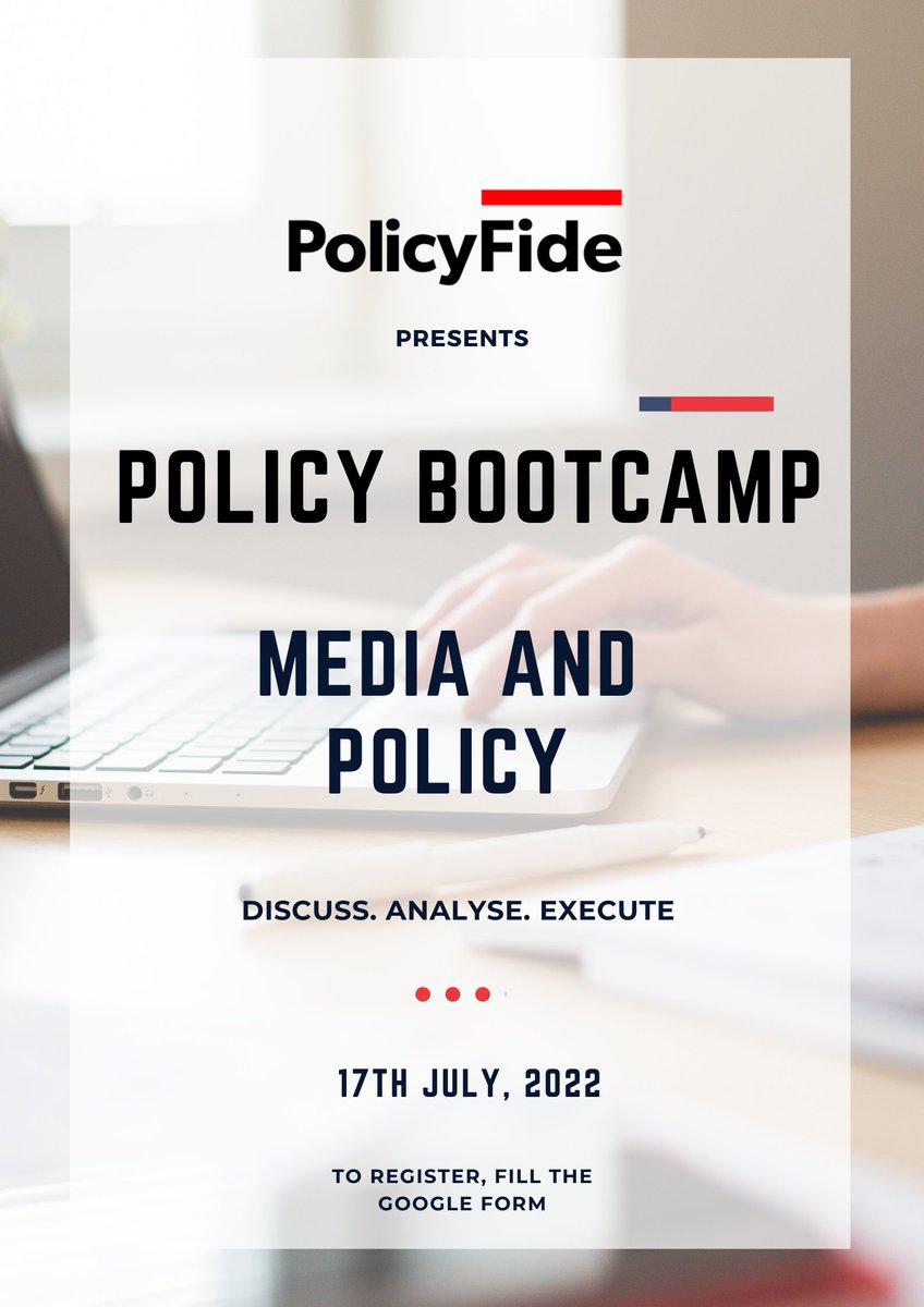 ThePolicyFide's tweet photo. POLICY BOOTCAMP | KNOW THE PROGRAM

Aabha Bakaya | Session on Media &amp; Policy 
Swipe to know what the program entails.

To register, tap on the link below:

https://t.co/neMbpQASLj

#session #policy #bootcamp #expert #editor #senior #ndtv #bloomberg #media #discuss #analyse https://t.co/pMR3ZyVxlv