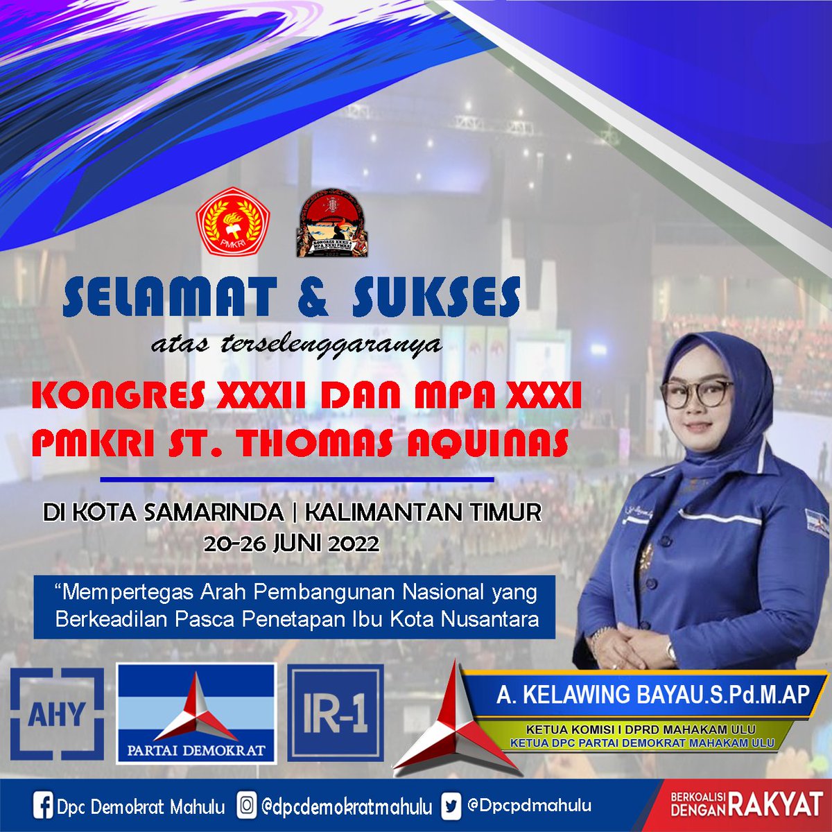 Dpcpdmahulu's tweet photo. Selamat & sukses Terselenggaranya Kongres XXXII dan PA XXXI PMKRI ST. Thomas Aquinas 2022
#pmkri #pmkri2022 #pmkrikaltim https://t.co/czrCSiSQcn
