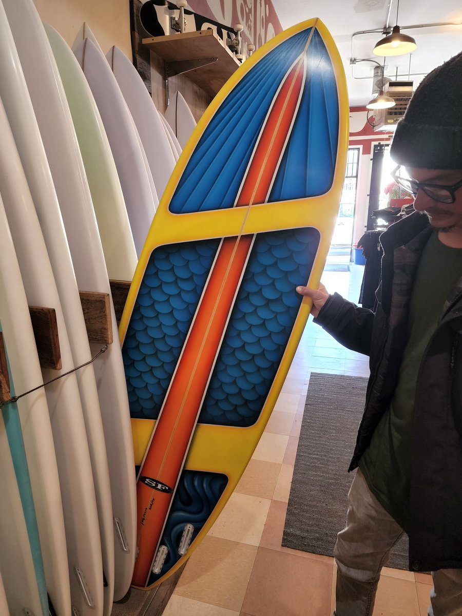 mpiech's tweet photo. Rode my Father's-Day-gift 6'4" #SFSurfboards #JohnSchultz #funboard today at #LindaMar for a great summer 2-3' heatwave session https://t.co/1X108AShDO
