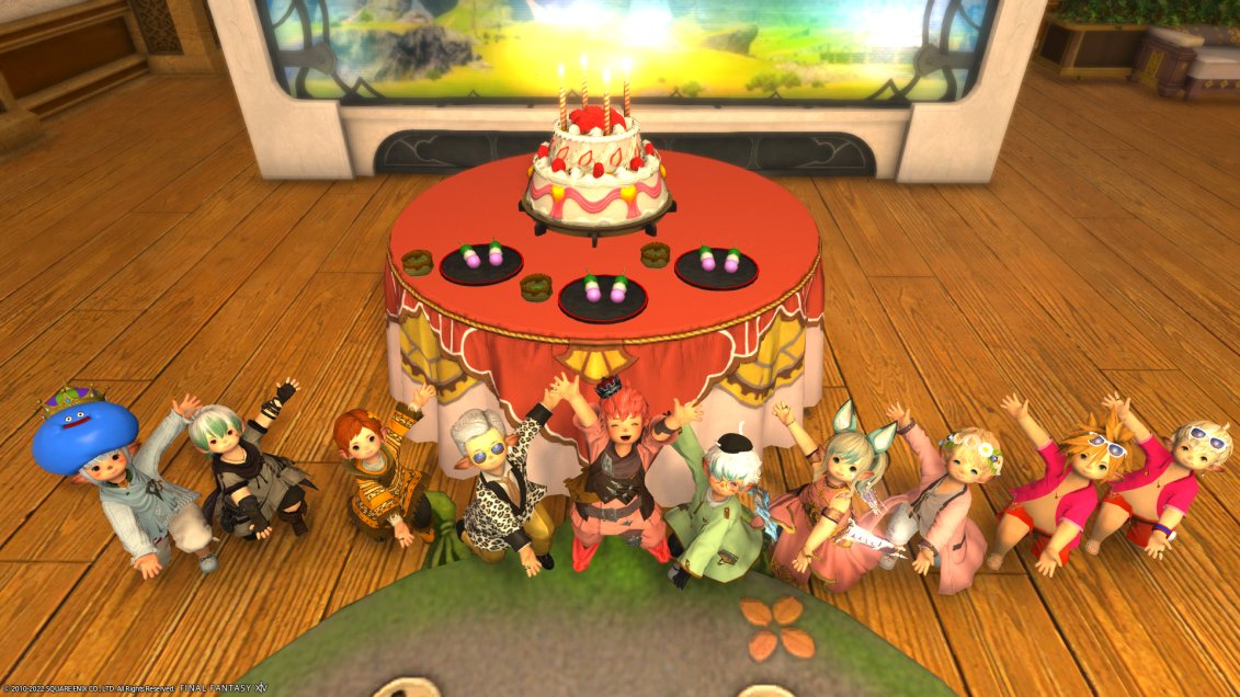 Nitrovgen's tweet photo. A little surprise for the birthday boy, UWA!
#lalahellfc #FFXIV https://t.co/gjbvL30931