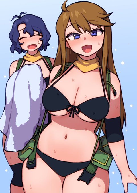 「どんな恵美を描こうかな~」って思いながら暑いからこれで!🔫 