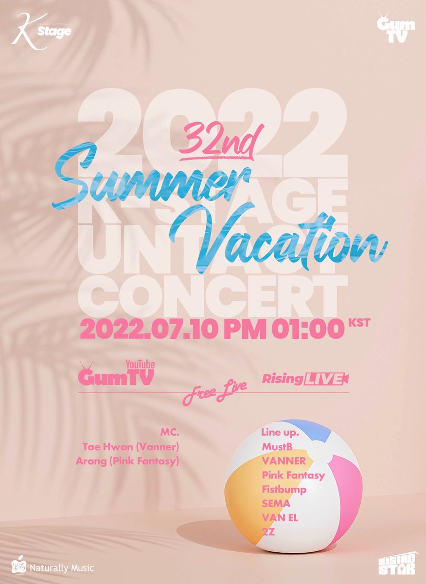 K_Stage_Untact's tweet image. 32nd K-STAGE ‘Summer Vacation⛱’

케스테 선정 여름이 좋은 이유 1위, 
Summer Vacation!🏝

여름 방학인데 뭘 해야 알차게 보낼 수 있을까?
여름 휴가! 어디로 가야 잘 갔다고 소문이 날까!?
고민 중인 분들 모두우
7월 10일 오후 1시 케이스테이지 놓치지 마세요!👥👥

#KStage #케이스테이지