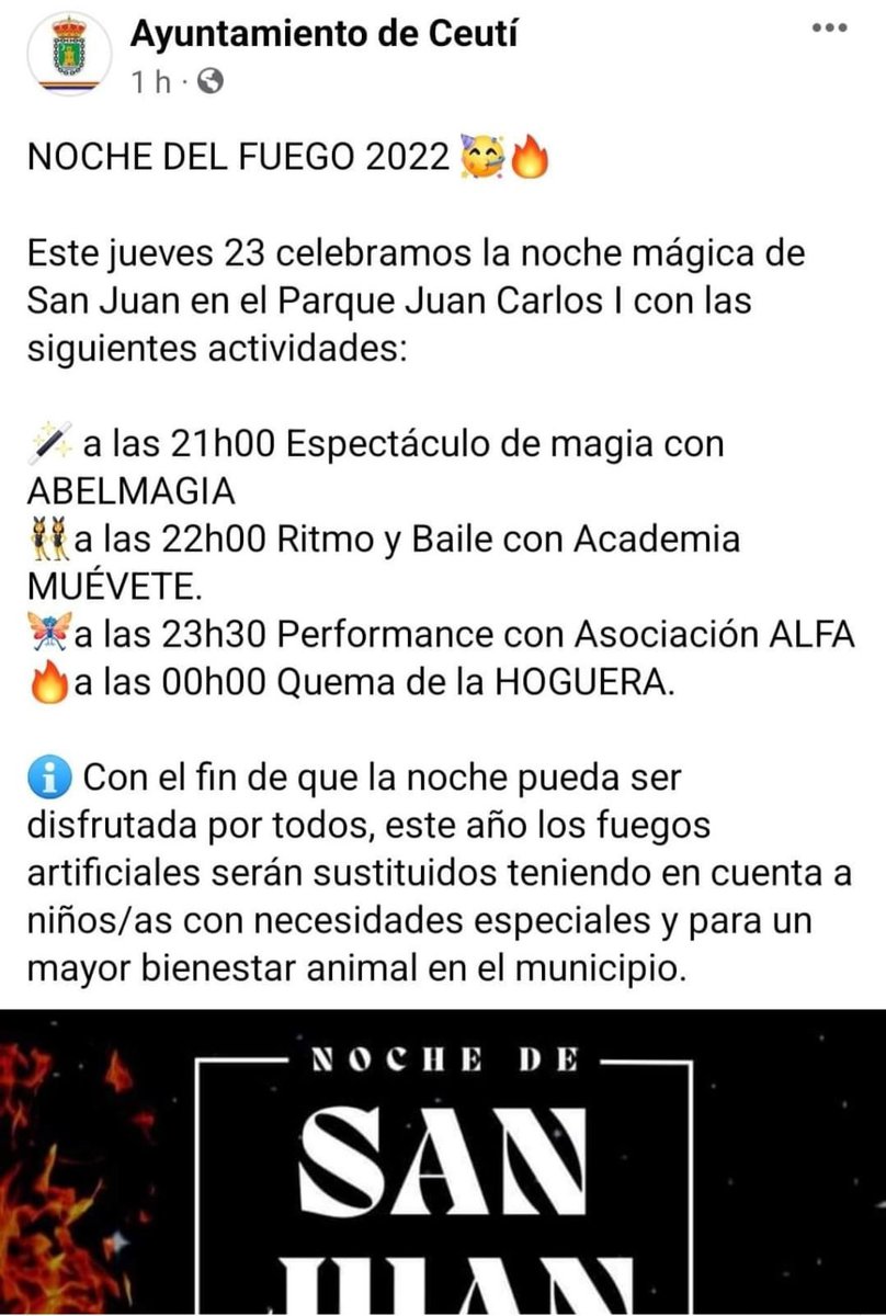 MurciaClima's tweet photo. Las #madresxelclimaregiondemurcia celebramos la decisión de @Ayto_Ceuti de terminar con la contaminación acústica y del aire que suponen los fuegos artificiales. #gracias #NocheDeSanJuan @MadresCt @madresx @MXCSevilla @JuventudXClima @Regmurcialimpia @Ferfollos https://t.co/9hepjIpOHY