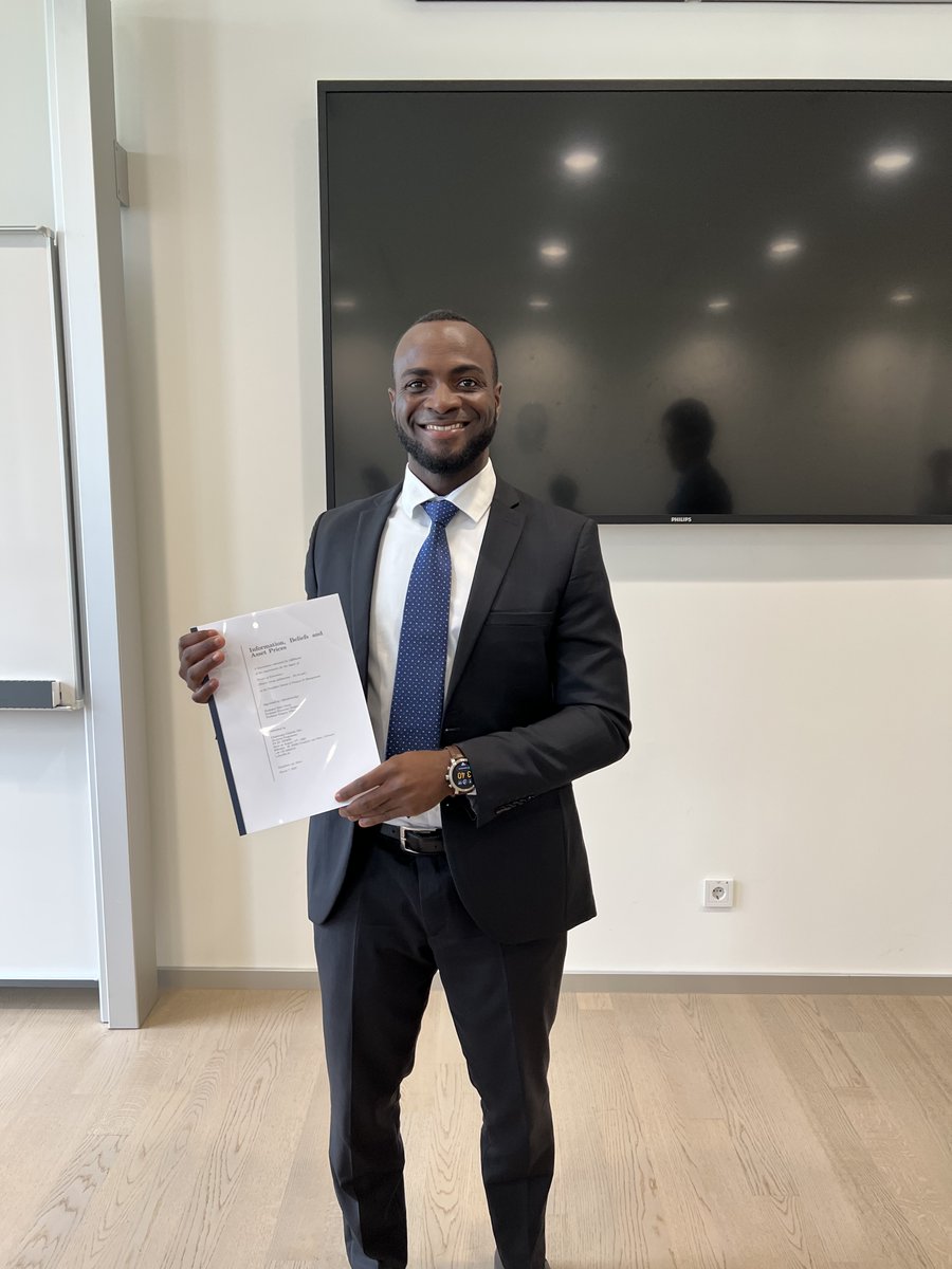 GodwinEzekoye's tweet photo. To Chukwuma Dim, Ph.D.
Sending you lots of love and congratulations.
Your compassion and perseverance are breathtaking.
This is no mere feat.
It is a great accomplishment.
Summa Cum Laude.
'Tis so loud.
Congrats, ezigbo nwannem nwoke.
#phdfinance
#SummaCumLaude https://t.co/tCpNrwBvzS
