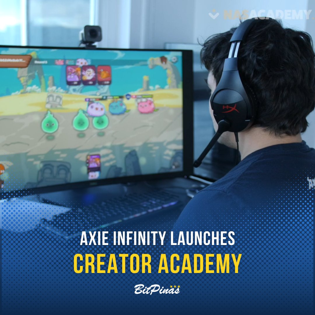 bitpinas's tweet photo. [News] @AxieInfinity @axiephofficial will launch a creator academy on @nasacademy @nasacademyph! https://t.co/13lagOIsEe

✅ Win $25,000 in prizes
✅ Upskill by joining free content creation training https://t.co/Ej1t0GPeKC