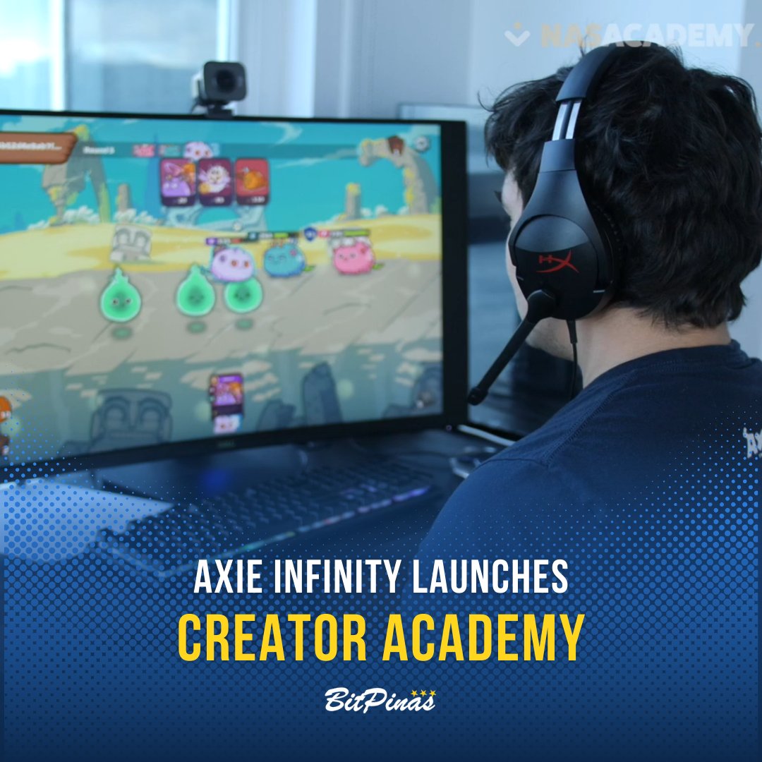 RT bitpinas: [News] @AxieInfinity @axiephofficial will launch a creator academy on @nasacademy @nasacademyph! [bitpinas.com]  ✅ Win $25,000 in prizes ✅ Upskill by joining free content creation training [twitter.com] [pbs.twimg.com]