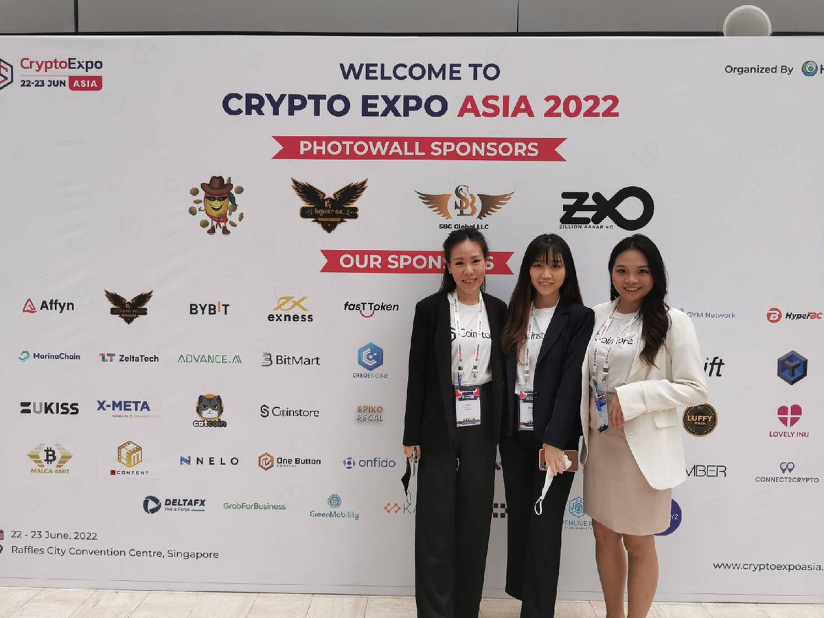 🎯Crypto Expo Asia 2022! @TheCryptoExpo 📅Day 1 🌏Join us on our 4th stop  of our World Tour and meet with #crypto enthusiasts around the world! 📌See  you there! Find us at booth