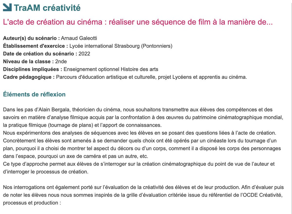 HDA_edu_num's tweet photo. [Scénario pédagogique #Édubase]

✔️Inscrire sa 2nde au #PJRL prix Jean Renoir des lycéens
✔️S'inspirer de la proposition pédagogique "L'acte de création au #cinéma" @acstrasbourg, se mettre dans les pas du théoricien #AlainBergala
👉 https://t.co/2LpKgCPtI8

@LeCNC @LPontonniers https://t.co/q04ouXxv4o