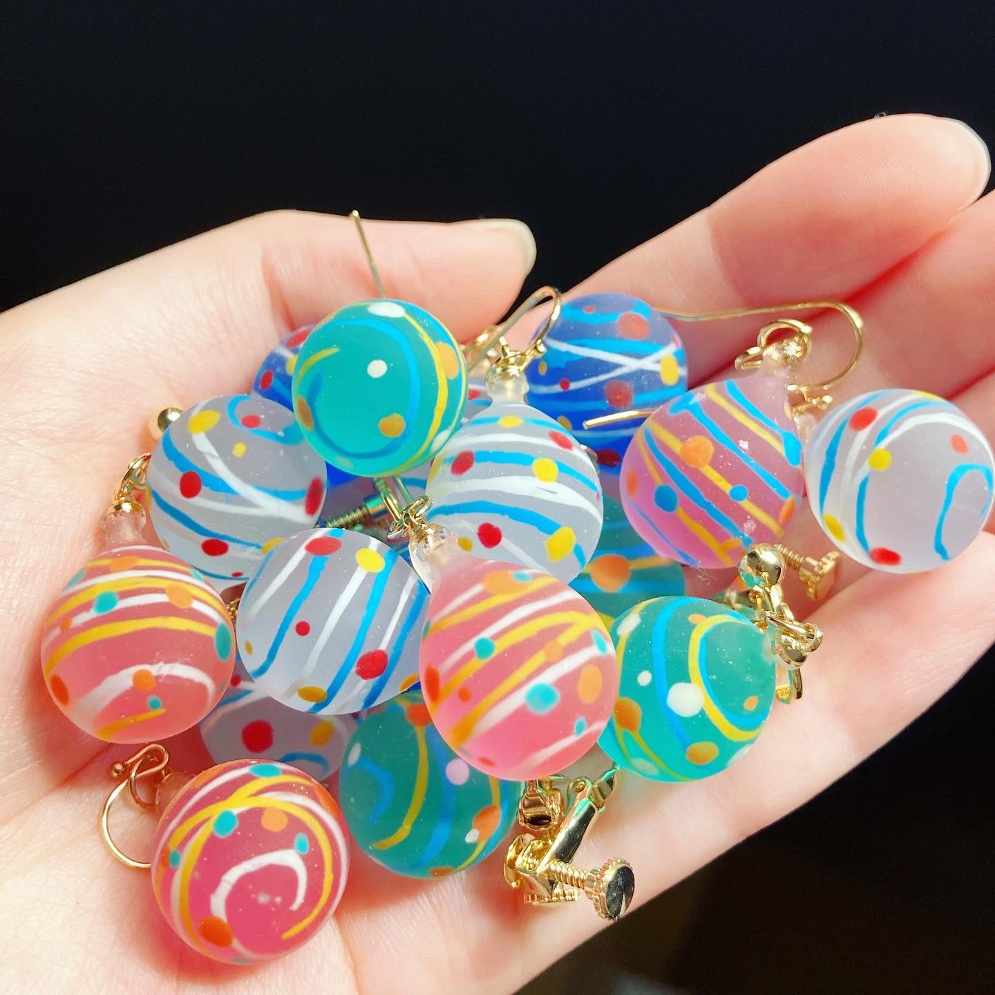 地球屋 よしっ 今日も可愛く出来ました レジン レジンアクセサリー ハンドメイド ハンドメイド好きさんと繋がりたい レジン好きの人と繋がりたい パジコ 星の雫 地球屋アクセサリー Handmadejewelry ハンドメイドアクセサリー T Co