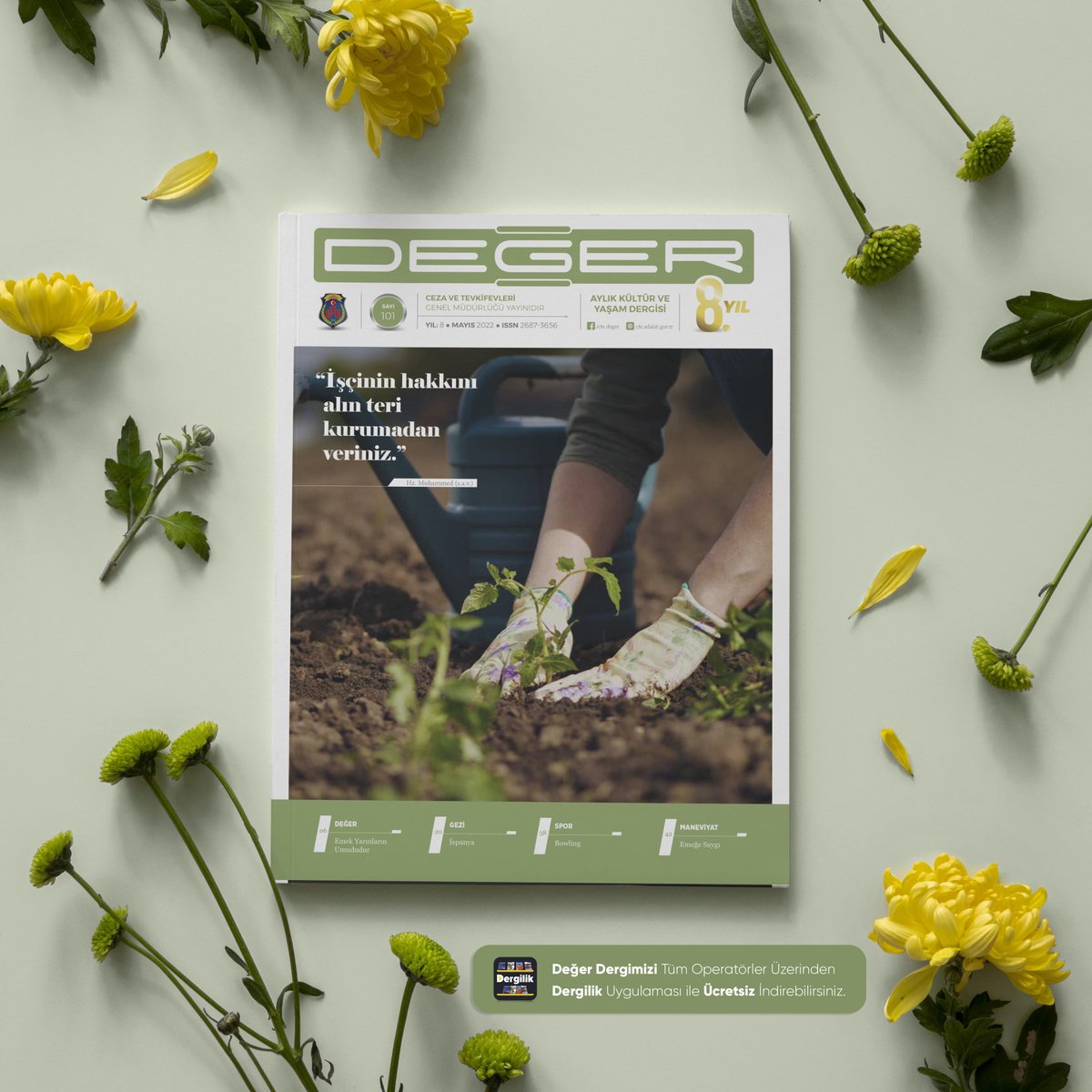 📖 #DeğerDergisi yeni sayısı yayımlandı.

🌍 cte.adalet.gov.tr/Home/Dergi