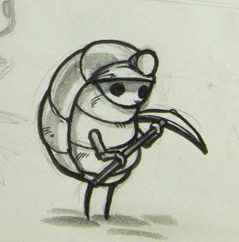 today's lil' guy of the day is myla from hollow knight!! (she/her) 