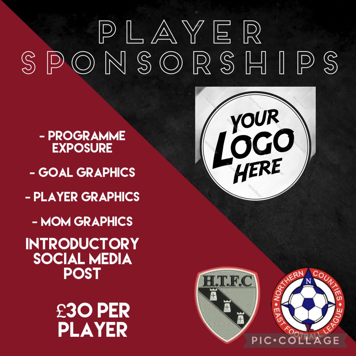 sponsors are available for players in our 1st or 2nd team, or to have a board graphic around the pitch. each business will have a dedicated post on all social media formats and will also be included in our weekly match programme. message for further info! 

 #NCEL #UTT