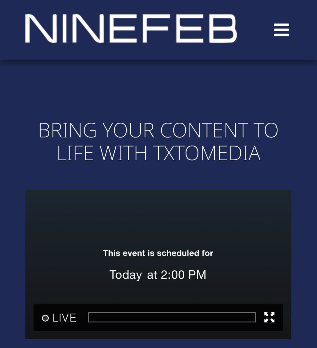 ⁦@txto_media⁩ and Ninefeb, bring your content to life
