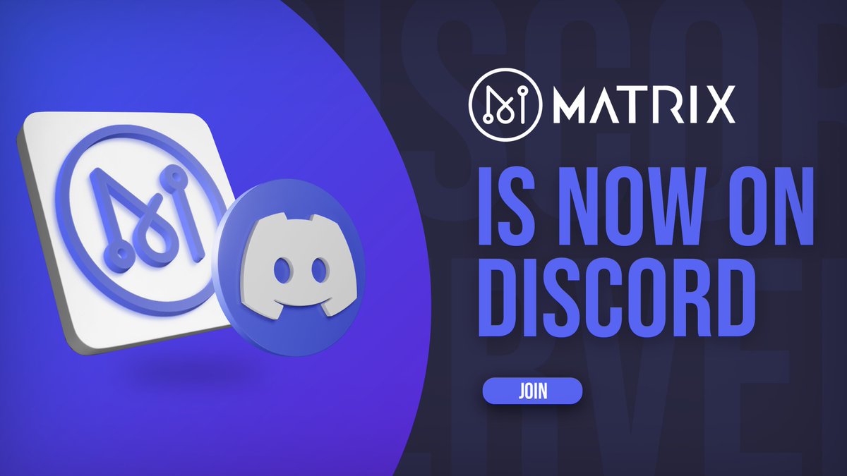 📢📌[Media Coverage]: We are glad to share with you that our official  Discord channel is ready 🎊🥳 https://t.co/VnEURz7e0Z #AI #Blockchain  #Decentralized #MatrixAINetwork $MAN #Gem #Crypto #Metaverse #NFT #Discord  #Media