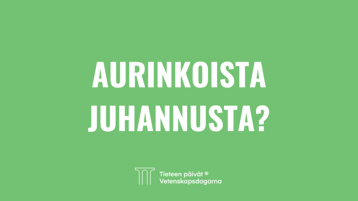 Tieteenpaivat's tweet photo. Onko lähestyvä #juhannus saanut sinut seuraamaan innolla sääuutisia? 🌞 Tiesitkö, että sanomalehtien sääkirjoituksia tutkimalla on selvitetty suomalaisten suhdetta säähän ja ilmastoon? Suosittelemme lomalukemiseksi @Aluejaymparisto artikkelia aiheesta: https://t.co/TxcyHOhivY https://t.co/81ad8Ch07k