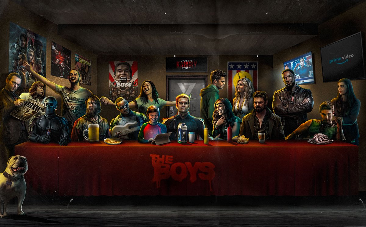 'The Last Supe'. My next artwork for @TheBoysTV 
@KarlUrban @therealKripke @antonystarr @JackQuaid92 @lazofficial @PrimeVideo @JensenAckles @PJ_Byrne @KarenFukuhara @The_JessieT #TheBoys #theBoysfanart #herogasm #TheBoysSeason3 @ComicBook