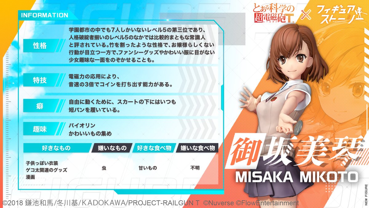 ▶️御坂美琴」詳細プロフィール📝 ✓音速の3倍でコインを打ち出す能力が……！💥 ✓かわいいものが大好き💓  サッパリとした勝気で活発な性格のようですが、かわいいものや甘いものが好きというギャップがキュートですね😆❣️ #超電磁砲T #佐藤利奈 #ギアスト  #フィギュア ...