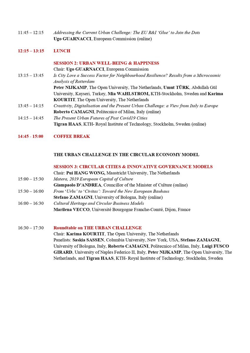 World Urban Campaign (@urbancampaign) on Twitter photo Join now the Opening Ceremony of the International Workshop (Hybrid) on THE URBAN CHALLENGE
📍Hall 10, Palazzo Gravina, Naples (Italy) & Online
Organised by <a href="/UninaIT/">Unina Federico II</a> and the participation of
<a href="/HorizonEU/">Horizon Europe 🇪🇺</a>,<a href="/MiC_Italia/">Ministero della Cultura</a>, <a href="/SaskiaSassen/">Saskia Sassen</a> and more.
us02web.zoom.us/j/81226032240?… Join now the Opening Ceremony of the International Workshop (Hybrid) on THE URBAN CHALLENGE
📍Hall 10, Palazzo Gravina, Naples (Italy) & Online
Organised by <a href="/UninaIT/">Unina Federico II</a> and the participation of
<a href="/HorizonEU/">Horizon Europe 🇪🇺</a>,<a href="/MiC_Italia/">Ministero della Cultura</a>, <a href="/SaskiaSassen/">Saskia Sassen</a> and more.
us02web.zoom.us/j/81226032240?…