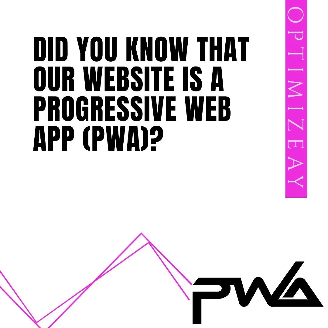 optimizeay's tweet photo. Did You Know That Our Website is a Progressive web app (PWA)?

Now you can download our website as an application to your phone/desktop.

Contact Us!
📩info@optimizeay.com
🌐https://t.co/1c9ZIw662F

__
#pwa #progressivewebapp #progressivewebapps #progressivewebapplication https://t.co/sij4JdBETe