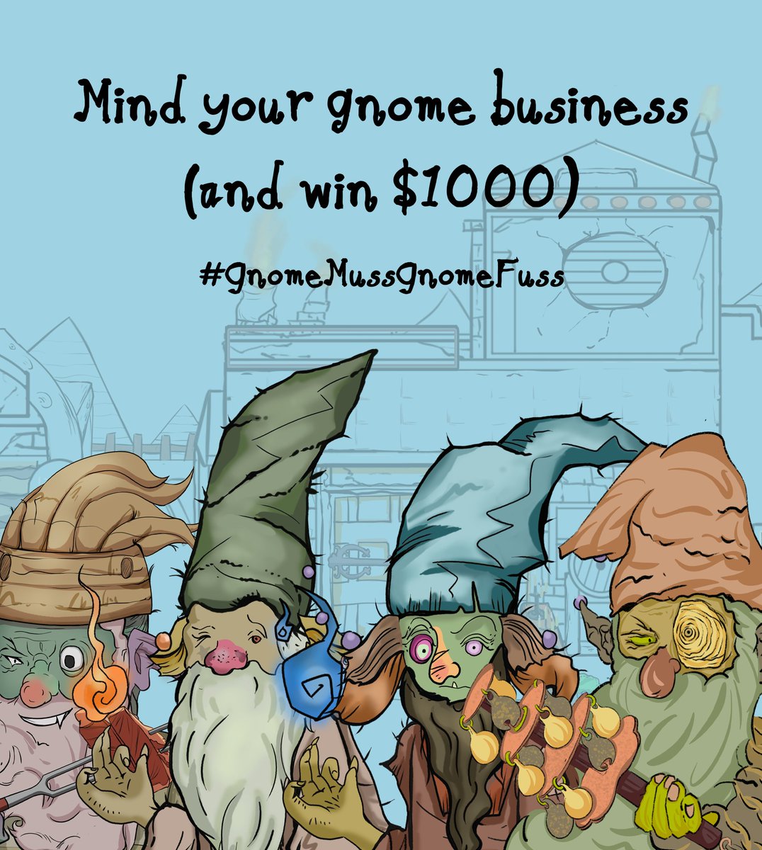 0xgnomeftw's tweet photo. The gnome council has decided to give $1000 reward to our best gnomes!

Get the #freemint gnome NFT, send something creative about you and your gnome to enter the draw. Easy peasy right?

Don't forget to add the #GnomeMussGnomeFuss hashtag and tag me! 

#giveaway #airdrop #prize https://t.co/HLAJYKDLwR