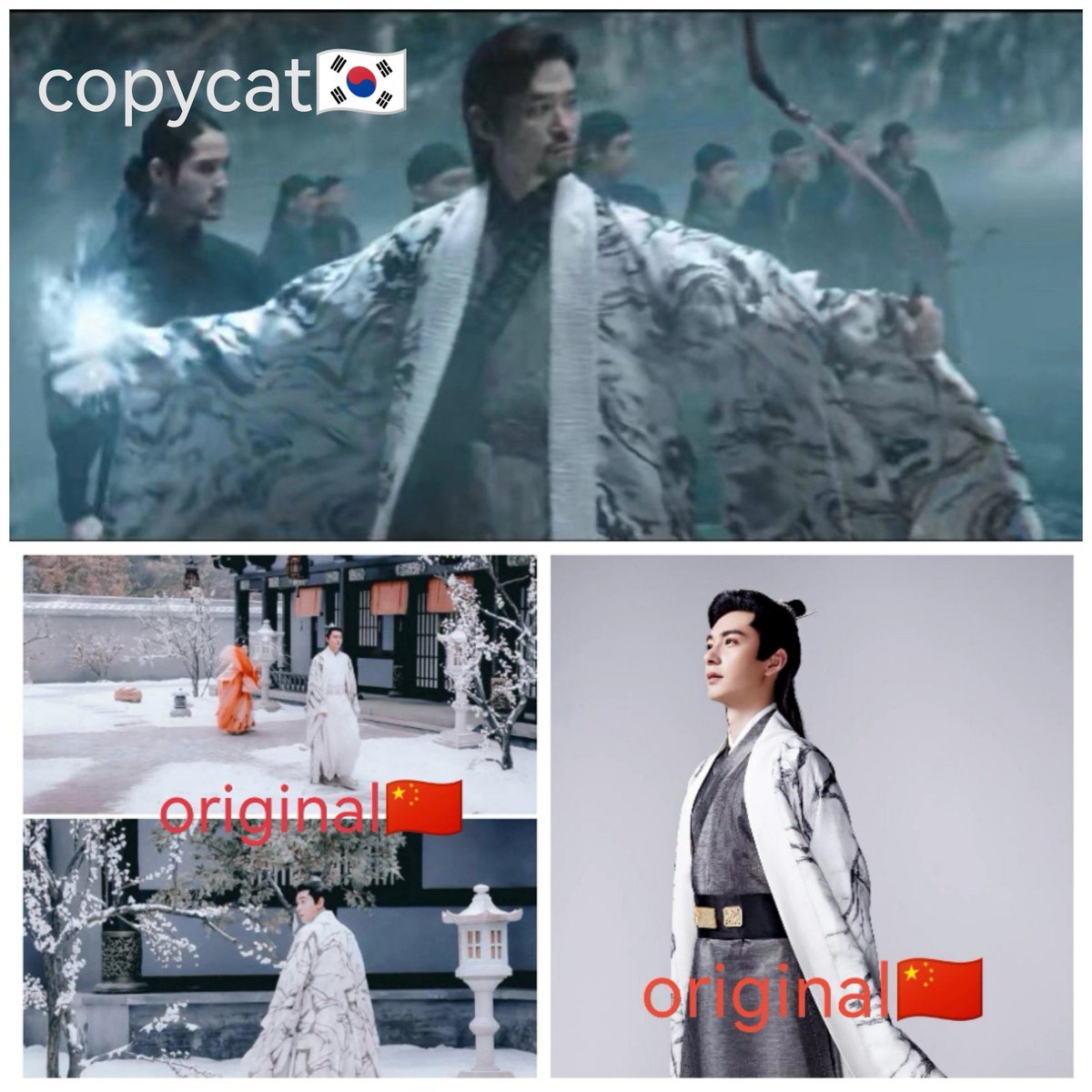 Hanfu_CN's tweet photo. Because it is a fantasy drama,so it can be mixed with Chinese culture!disgusting🤮
⭕#hanfu #chineseculture #china #chinese #chineseflying #wuxia #xianxia #cdrama
❌#hanbok #korea #홍자매 #환혼 #AlchemyofSouls #還魂 #还魂
#culturalappropriation #plagiarism #copycat https://t.co/sJf4Nbn5bF