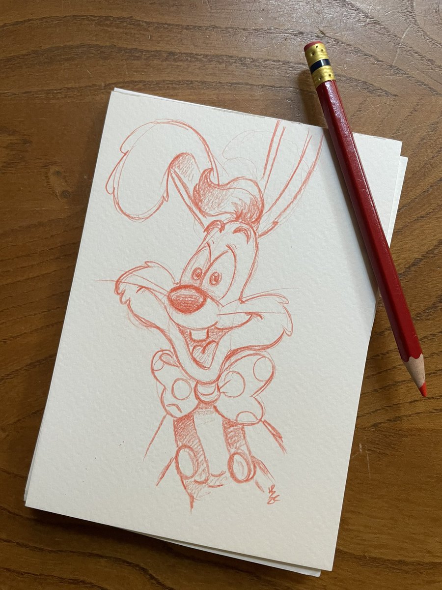 Roger rabbit for my morning doodle #rogerrabbit #disneydoodlw #disneyart #disneysketch #whoframedrogerrabbit #movieart