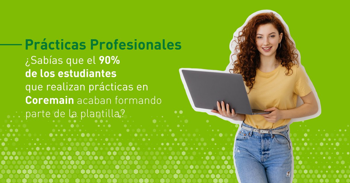 CoremainTIC's tweet image. 📚🎓¡Comienza tu carrera profesional en #Coremain! Solicítanos información sobre ⤵
 
✔ Los acuerdos de colaboración que tenemos con centros de formación y universidades.
✔ El programa de #becas para la contratación de recién licenciados o estudiantes.

👉 laboral@coremain.com