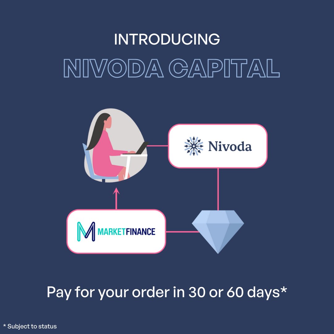 We've just launched Nivoda Capital, provided by @MarketFinance, which means you can now buy diamonds from suppliers globally and pay in 30 or 60 days*!

Find out more 👉 hubs.la/Q01d_wFR0

* Subject to status

#sourcediamonds #diamondtrading #diamondmarketplace
