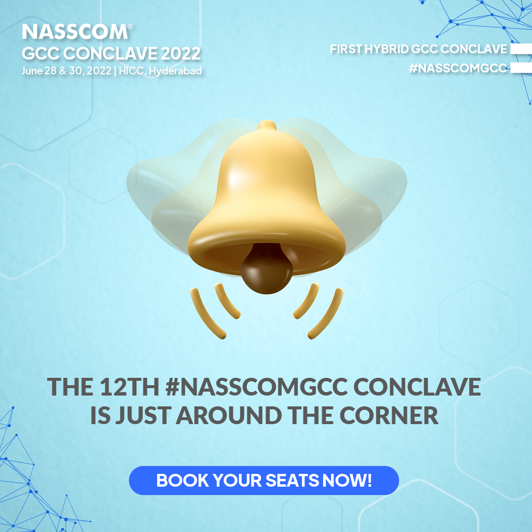 NasscomEvents's tweet photo. Have you booked your seats for the 12th edition of the #NASSCOMGCC Conclave? Hurry before registrations close!
Don’t miss thought-provoking and insightful sessions with global leaders and industry experts.
🖱️ https://t.co/YcfqPvwYc9
🗓️ 28 &amp; 30Jun'22
#nasscomevents #12thNASSCOMGCC https://t.co/cZZ1WUx9VK