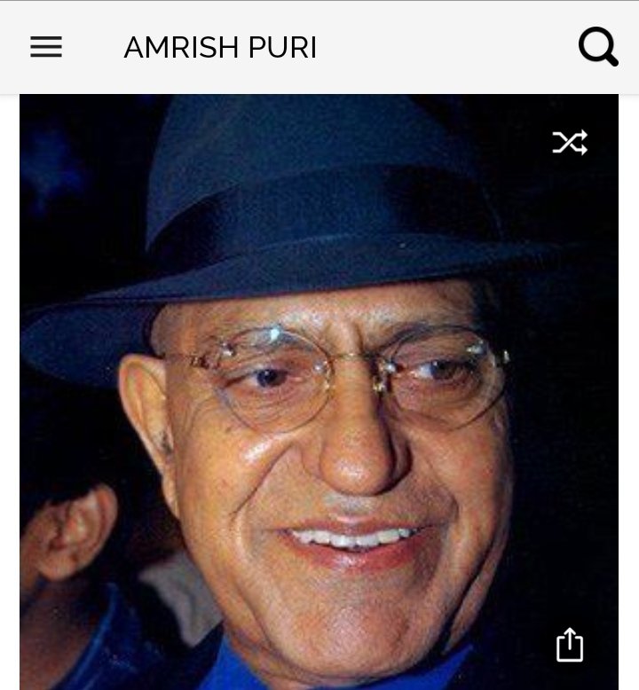 Happy birthday to this great actor.  Happy birthday to Amrish Puri 