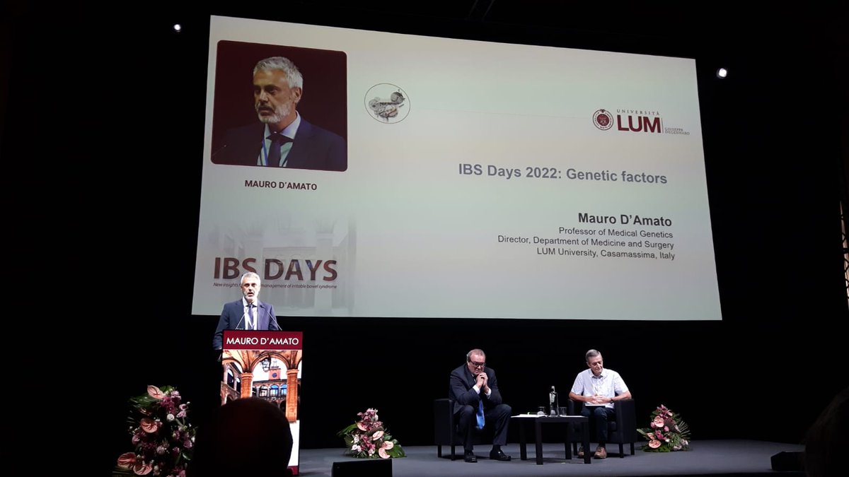 Today #IBS genetic studies are a tangible opportunity and there are research showing links between #DNA sequences and the risk of suffering from IBS. For Genetics and Barriers Session, Dr <a href="/damato_mauro/">Mauro D’Amato</a> is now presenting data about this interesting topic at #IBSdays2022 <a href="/esnm_eu/">ESNM.eu</a>