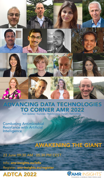 M_van_Dongen's tweet image. Curious how these experts use #datatechnology to curb #antimicrobialresistance?
Join us at #ADTCA2022 on 23 June: amr-insights.eu/adtca-2022/
Register today: amr-insights.eu/adtca-2022/reg…
#artificialintelligence #machinelearning #deeplearning #blockchain #internetofthings #AMR