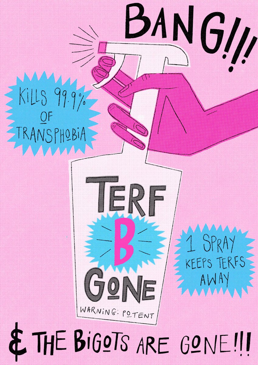 Put transphobes where they belong: in the bin 🏳️‍⚧️ #illustration