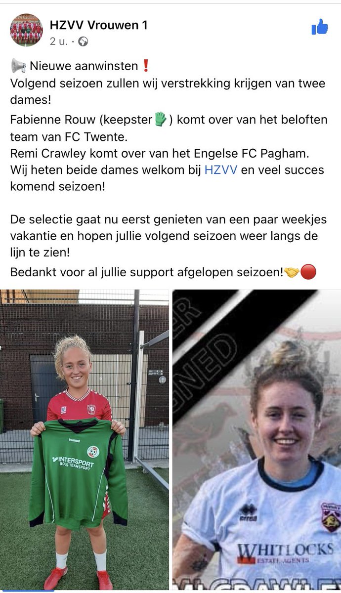 natalierouw's tweet photo. Nieuwe club voor @FabienneRouw ⚽️🧤#goalie #keepster https://t.co/02RNvQjQyK