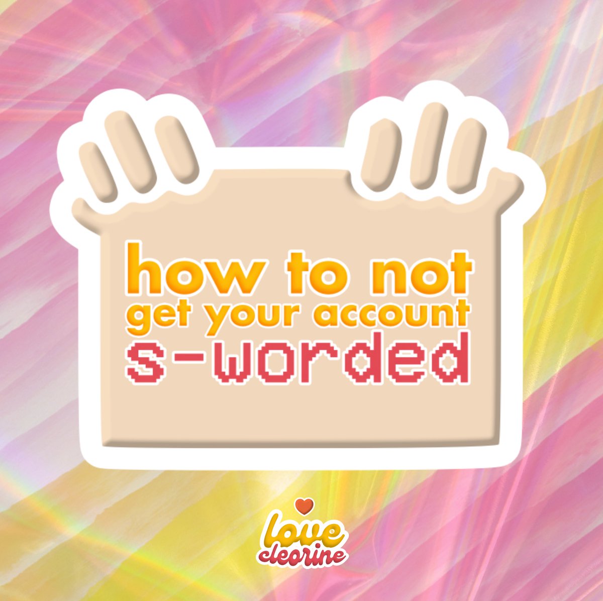 lovecleorine's tweet photo. 📟 You got a message! 

Good evening, commsverse 🎙 As promised, here are some tips on how to not get your account s-worded! 

Disclaimer: This is only according to my own experience. Feel free to correct me and drop any of your tips here too! https://t.co/Q5LCiYASFl