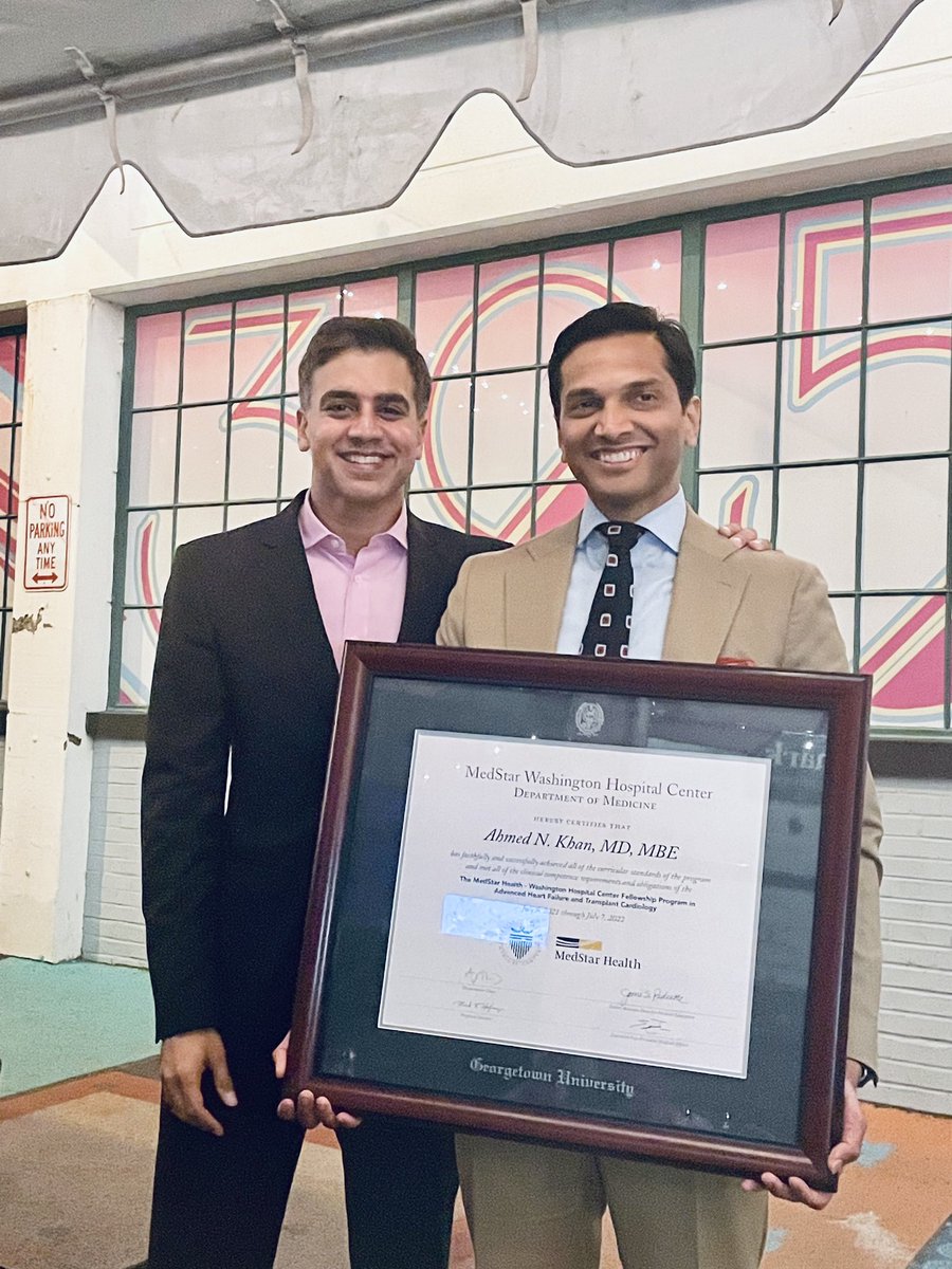 Congrats to our awesome graduating AHF fellow, Ahmed Khan! You are bound to do great things in the AHF world! @MedStarWHC @GTCardFellows @MarkHofmeyer @fsheikh22 @drsrirao @RichaGuptaMD @AfariArmahN