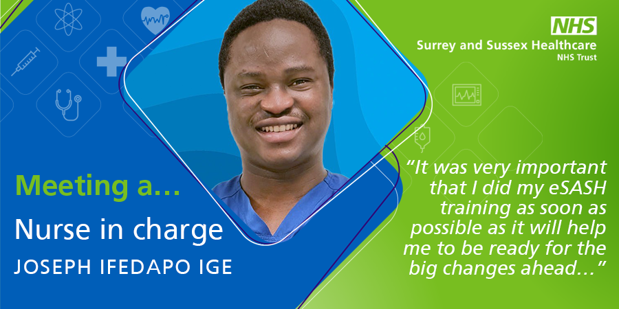 sashnhs's tweet photo. Joseph is a charge nurse on Chaldon ward at East Surrey Hospital. Find out more about his role and why getting ready for @EsashP is so important to him: https://t.co/bZdIWnm9yZ https://t.co/C60vy2Di0D