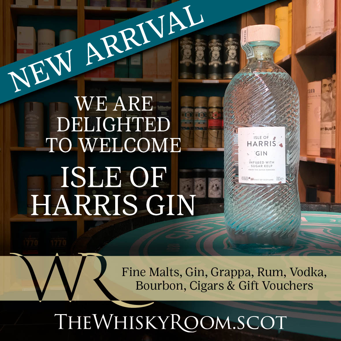 The iconic Isle of Harris Gin is now available at The Whisky Room, Gourock!
#shoplocal #thewhiskyroom #gourock #HarrisGin <a href="/harrisdistiller/">Isle of Harris Distillery</a>
