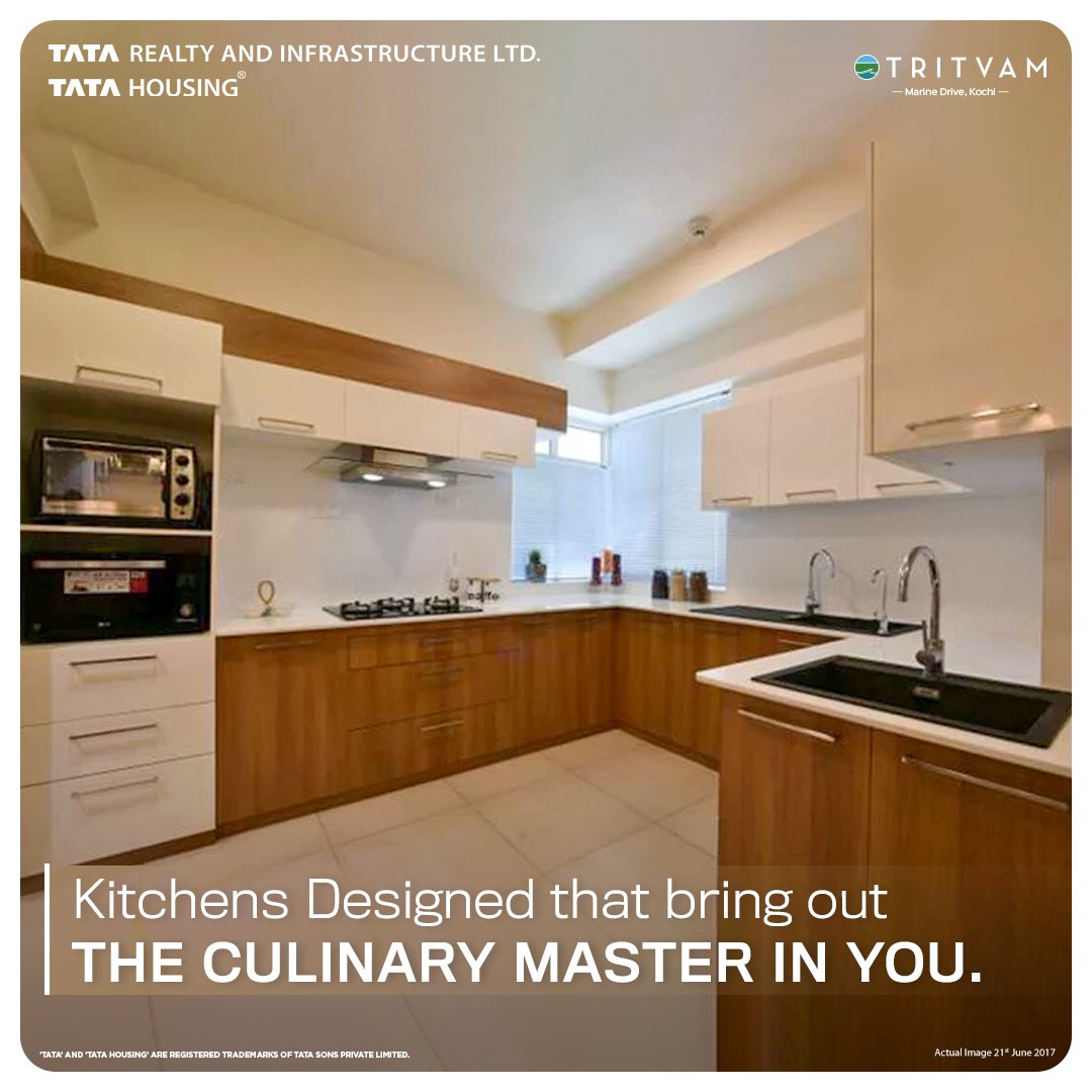 tata_housing's tweet image. A modern and modular kitchen that is perfect for all your culinary needs. Only at Tritvam, Kochi.

Know more on: bit.ly/tata_tritvam

Occupation Certificate (OC) received for Towers 1 to 4, Iconic Tower &amp;amp; Tower 5.

#LifeAtTataHousing  #TataHousing #Tritvam